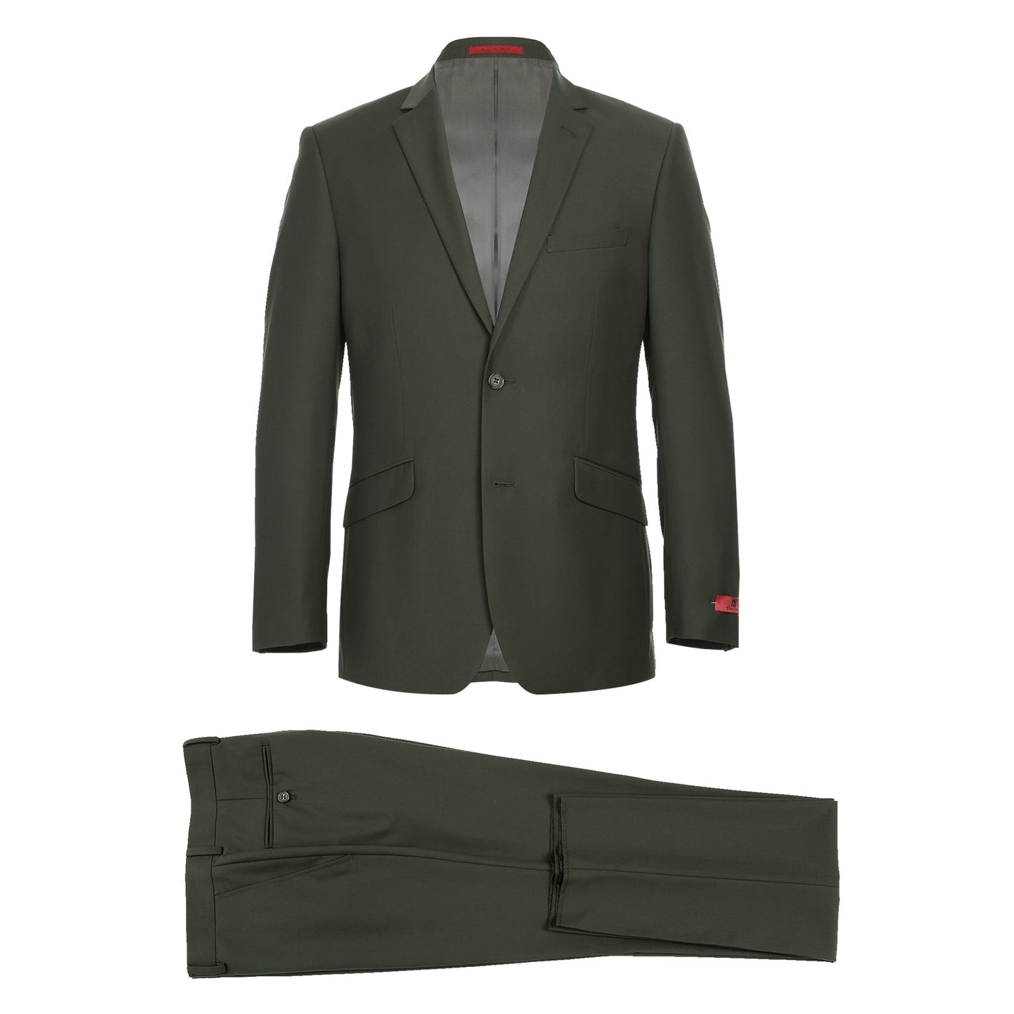 Renoi Designer Suit 201-10 Men's 2-Piece Slim Fit Single Breasted Notch Lapel Suit