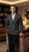 Mens Charcoal Gray Pinstripe Double Breasted Blazer Sport Coat – Classic Formal Business Jacket for Office and Smart Casual Wear