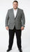 Men’s Grey Harris Tweed Blazer Jacket, Classic Herringbone Wool Sport Coat for Business Casual