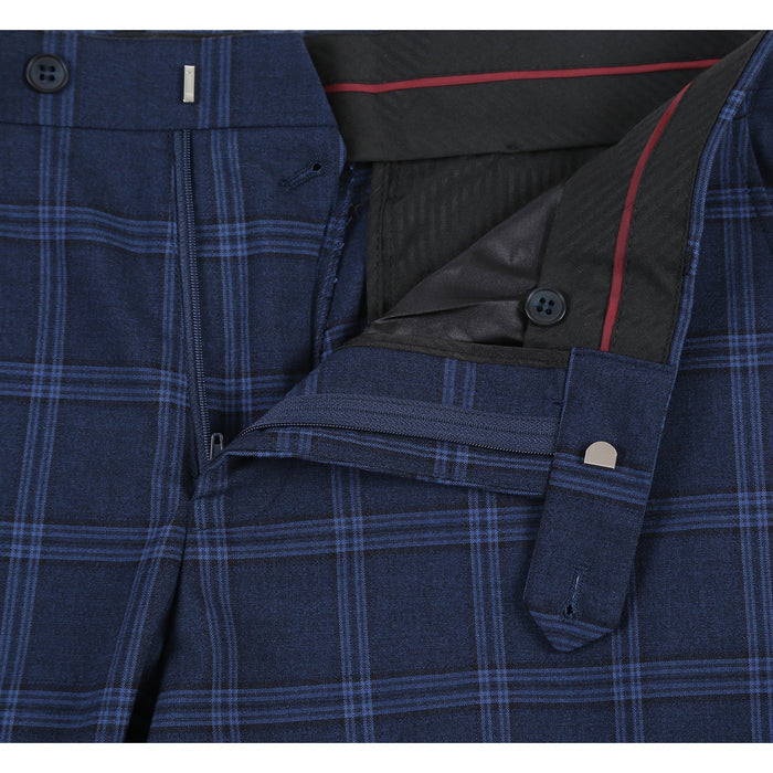 293-22 Men's Slim Fit Checked Suits - Image 10