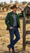 Men’s Green Western Blazer Jacket – Classic Cowboy Style Sport Coat for Wedding, Party and Formal Events