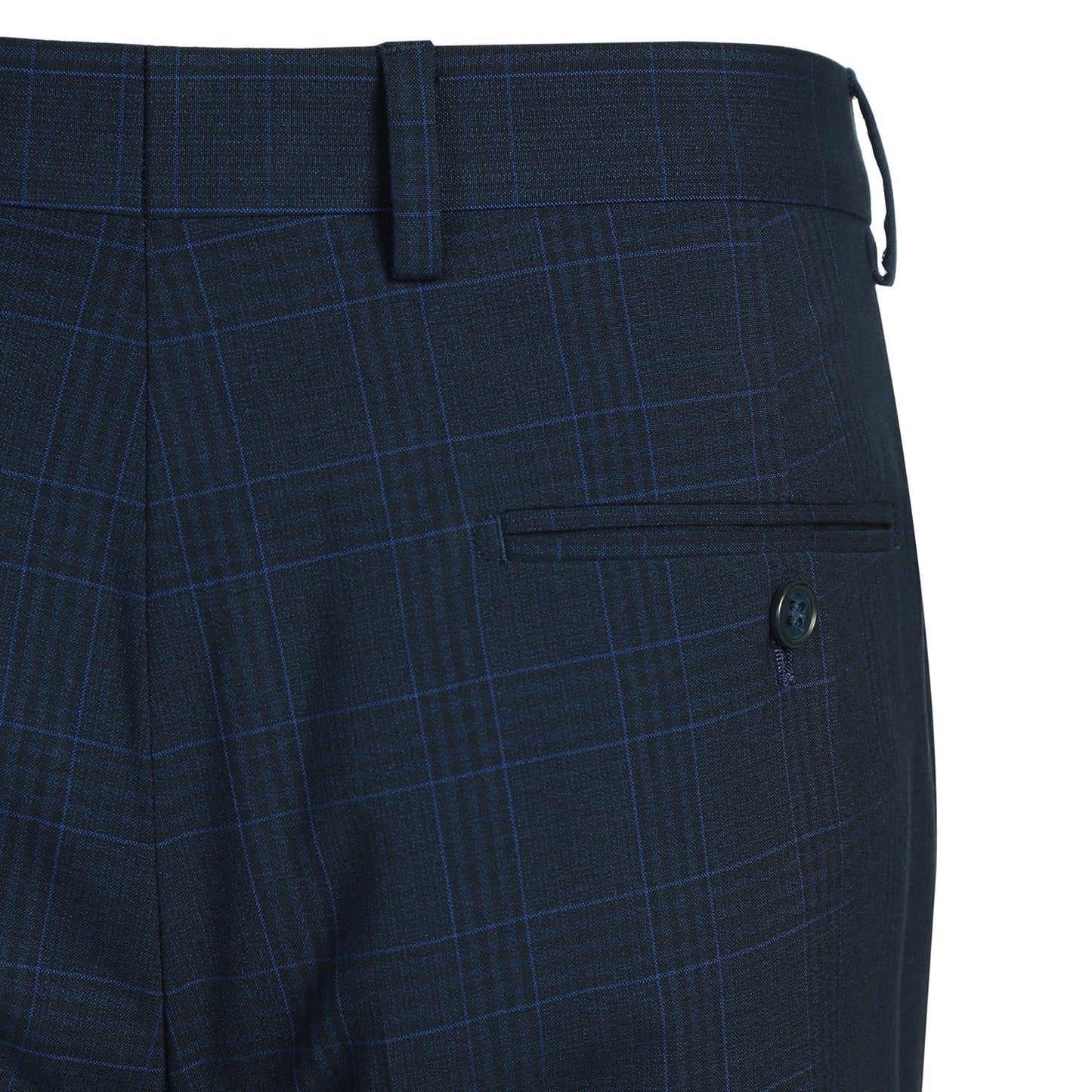 293-26 Men's Classic Fit Checked Suits - Image 10