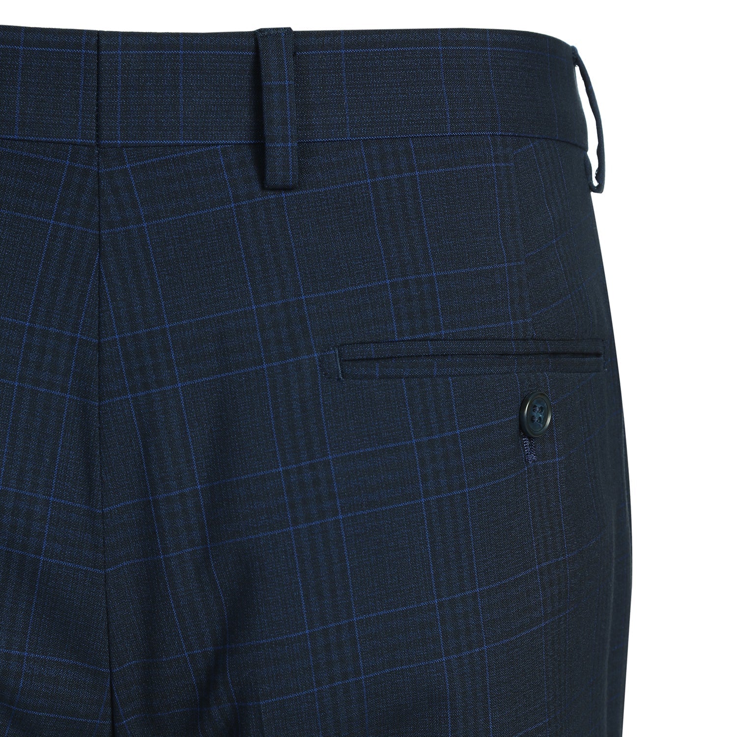 293-26 Men's Classic Fit Checked Suits - Image 10