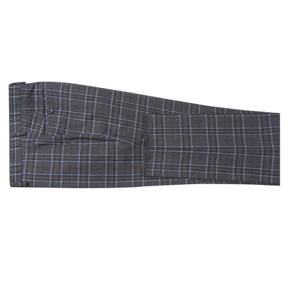 293-28 Men's Slim Fit Checked Suits - Image 10