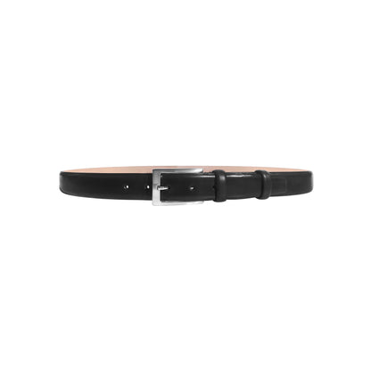 CBelt -1547 Plain Leather Belt - Black - Image 2