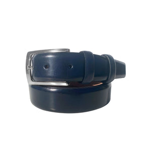 CBelt -1547 Plain Leather Belt - Navy