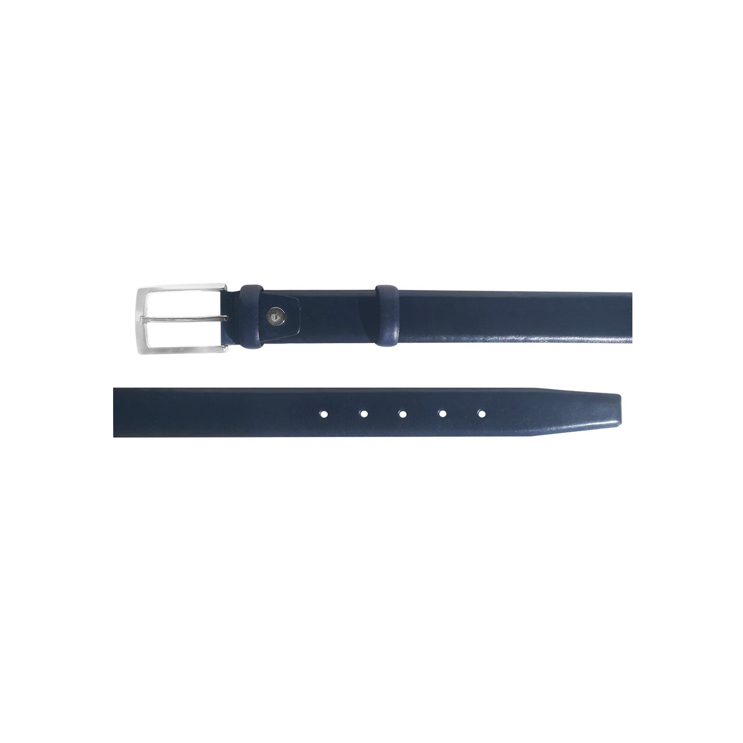 CBelt -1547 Plain Leather Belt - Navy - Image 3