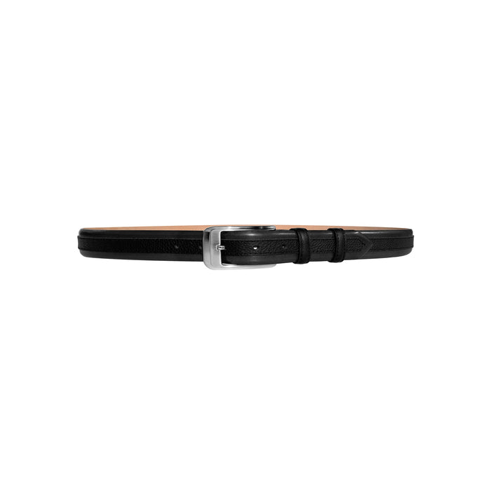 CBelt -4002 Contrast Leather Belt - Grey-Black - Image 2