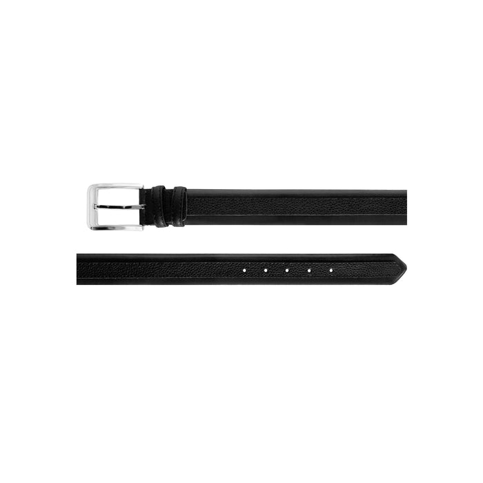 CBelt -4002 Contrast Leather Belt - Grey-Black - Image 3
