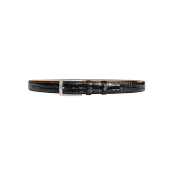 CBelt -3470 Croco Leather Belt - Black - Image 2