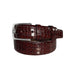 CBelt -3470 Croco Leather Belt - Tabbaco