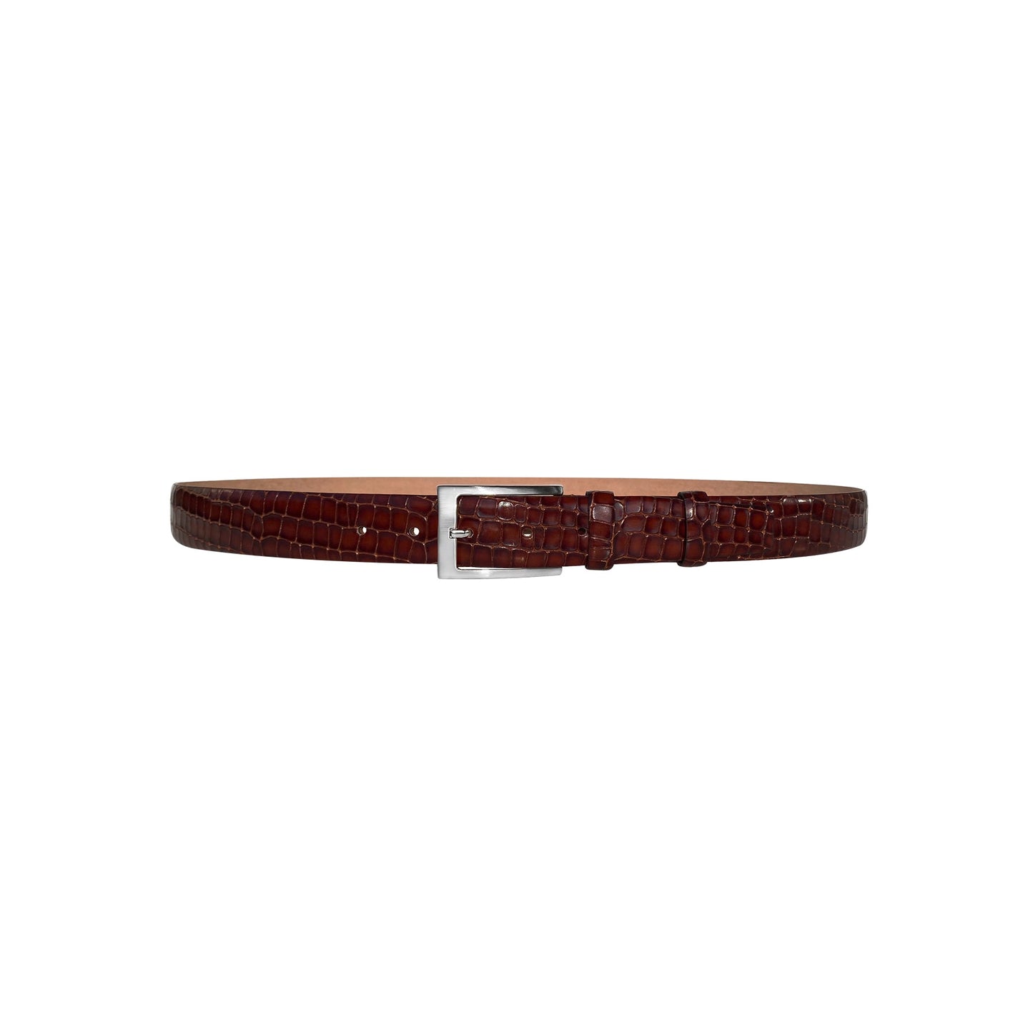CBelt -3470 Croco Leather Belt - Tabbaco - Image 2