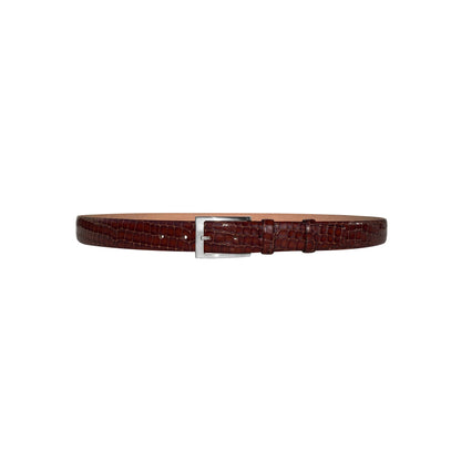 CBelt -3470 Croco Leather Belt - Tabbaco - Image 2