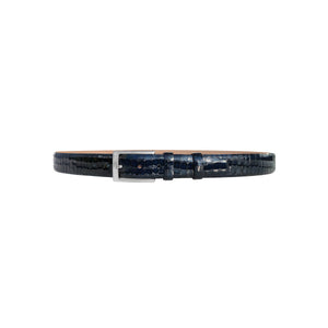 CBelt -3470 Croco Leather Belt - Navy - Image 2