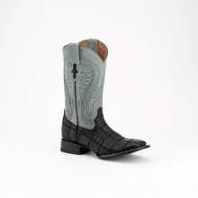 Men's Ferrini Ostrich Quill Patchwork Cowboy Boot in Kango Tabac