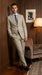 Men’s Light Tan Tweed Suit – Classic Beige Two Piece Suit, Herringbone Formal Wear, Vintage Style Business & Wedding Outfit for Men