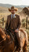 Men’s Light Brown Western 3 Piece Suit – Classic Country Style Blazer Vest Pants Set, Formal Cowboy Suit Toast
