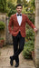 Men’s Brick Copper Rust Color  Blazer – Slim Fit Formal and Party Wear Jacket in Burnt Orange Sport Coat