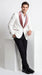 Men’s Ivory and Rose gold Floral Blazer – Elegant Shawl Lapel Formal Blazer Jacket for Wedding, Party, Prom