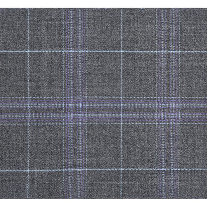 293-25 Men's Classic Fit Checked Suits - Image 11