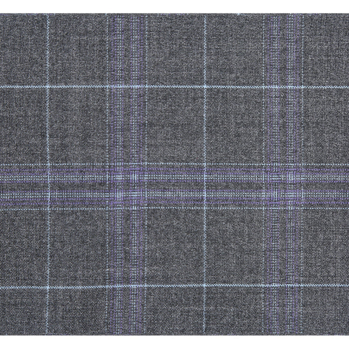 293-25 Men's Classic Fit Checked Suits - Image 11