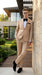 Men’s Champagne Gold Paisley Prom Tuxedo, Formal Dinner Suit for Prom, Weddings, Parties in Tan Color