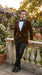 Men’s Brown Camel Bronze Velvet Tuxedo Jacket, Shawl Lapel Wedding Prom Dinner Blazer - Blazer Sportcoat