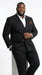 Men's Black Pinstripe Tuxedo Suit – Classic  & 1920s Gangster Formal Wear Vintage 1940s 1930s Look