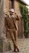 Men’s Tan Groom Outfit Country Wedding 3 Piece Suit Khaki Camel Color Modern Fit