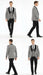 Men’s Black and White Houndstooth Tuxedo Set with Velvet Shawl Lapel | 3-Piece Formal Suit with Double-Breasted Vest