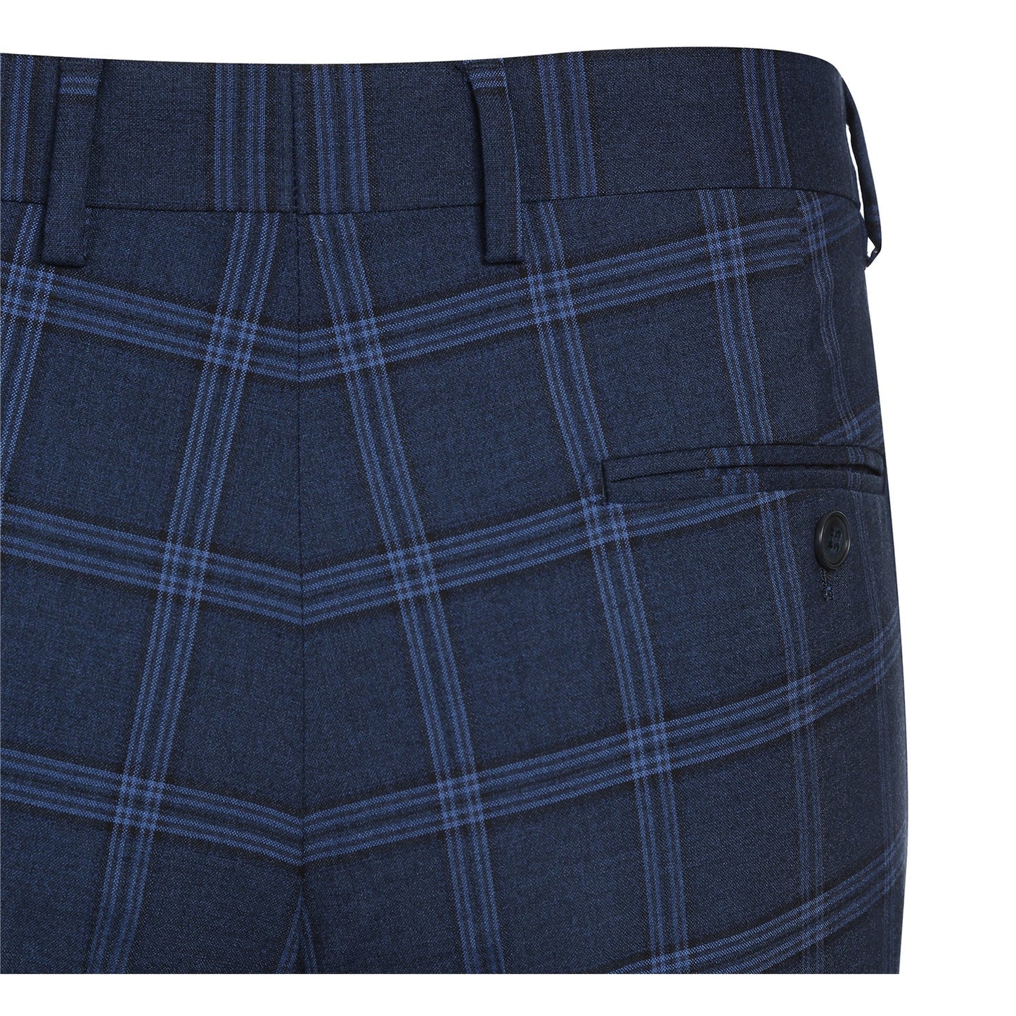 293-22 Men's Slim Fit Checked Suits - Image 11
