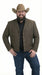 Mens Brown Western Blazer – Cowboy Style Casual Jacket Vintage Western Sport Coat Country Fashion Jacket