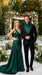 Men’s Black Suit with Hunter Green Shawl Lapel – Black and Hunter Green Formal Tuxedo Suit for Wedding, Prom With Bow Tie