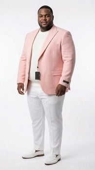 Mens Peach Pink Blazer Jacket – Modern Formal Sport Coat for Wedding, Party and Business Wear - Summer Jacket