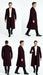 Men’s Burgundy Long Coat – Classic Fit Wool Blend Overcoat - Topcoat Full length