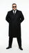 Men’s Black Double Breasted Overcoat, James Bond Inspired Long Formal Coat for Weddings, Business Events, Parties, and Winter Occasions