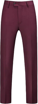 Mens Dress Pants Front Flat Fit Casual Pants