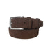 CBelt -1547  Design Suede Belt - Brown Suede
