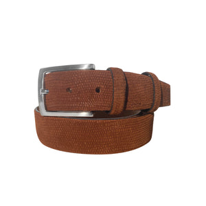 CBelt -1547  Design Suede Belt - Tabbaco Suede