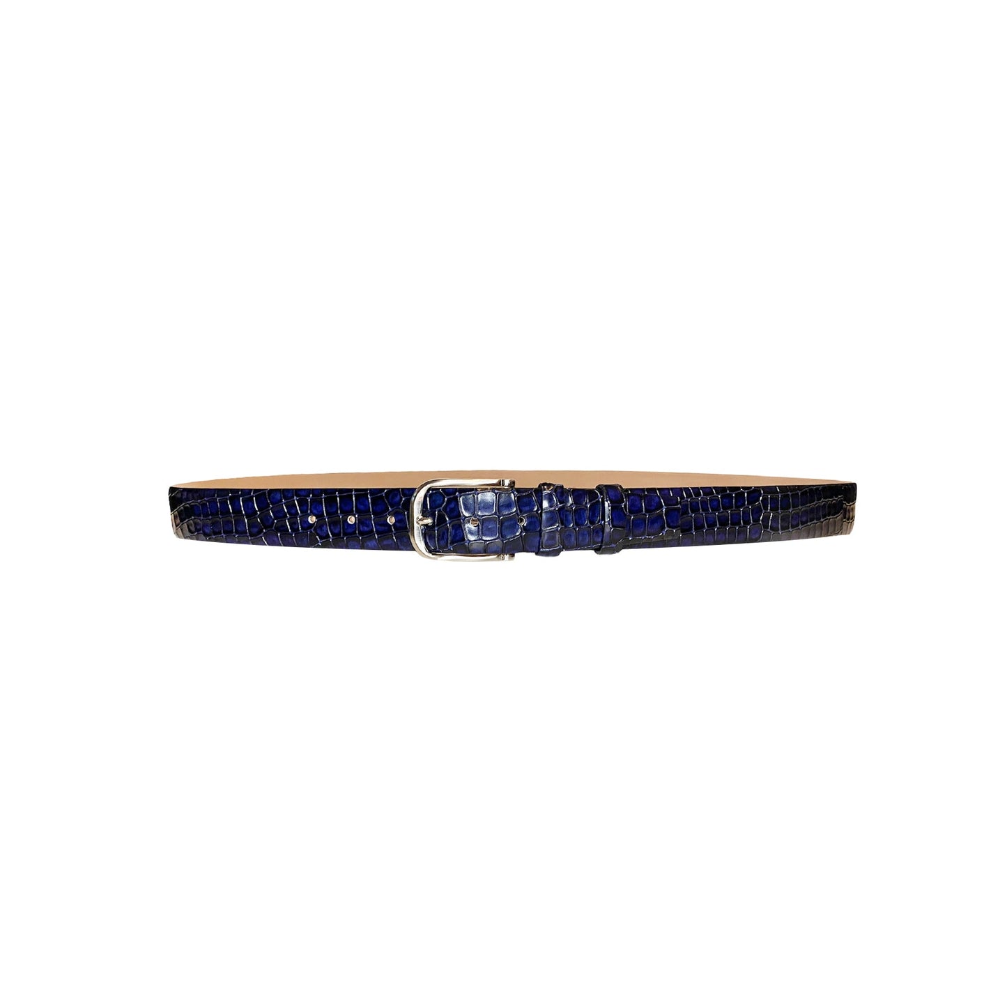 CBelt -5796 Croco Leather Belt - Navy - Image 2