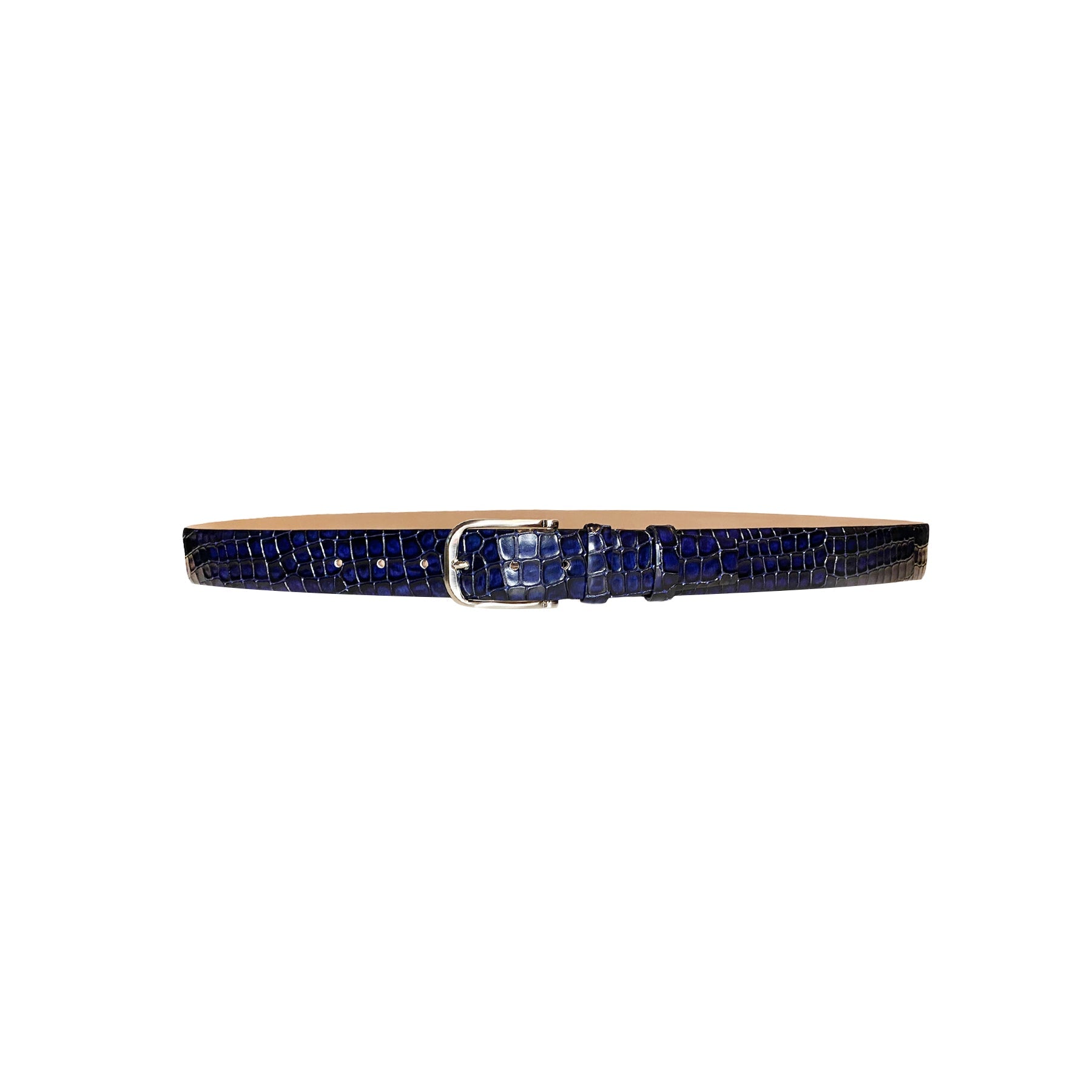 CBelt -5796 Croco Leather Belt - Navy - Image 2