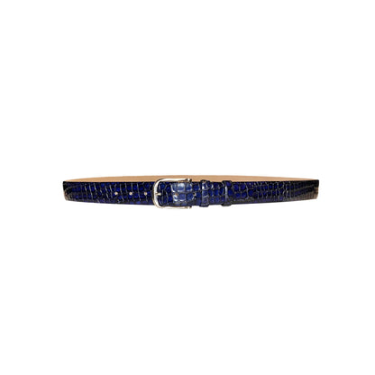 CBelt -5796 Croco Leather Belt - Navy - Image 2