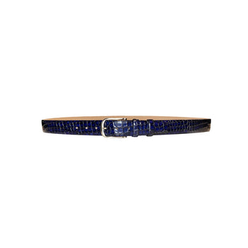 CBelt -5796 Croco Leather Belt - Navy - Image 2