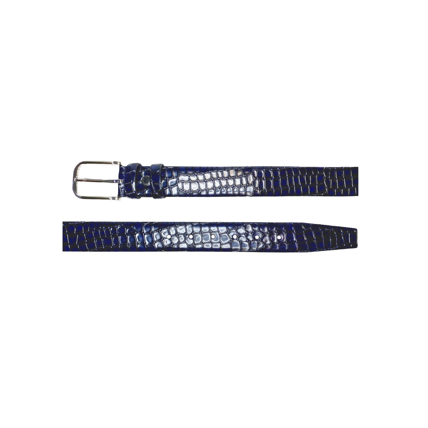 CBelt -5796 Croco Leather Belt - Navy - Image 3