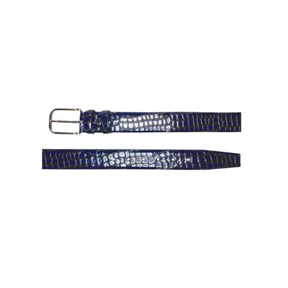 CBelt -5796 Croco Leather Belt - Navy - Image 3