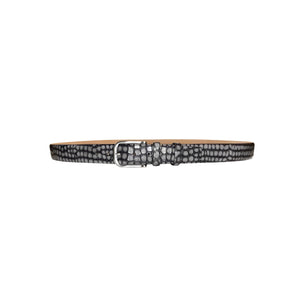CBelt -3470 Croco Leather Belt - Grey - Image 2