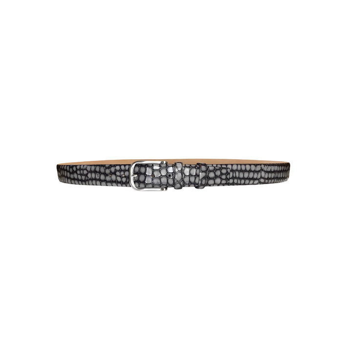 CBelt -3470 Croco Leather Belt - Grey - Image 2