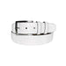 CBelt -3470 Croco Leather Belt - White