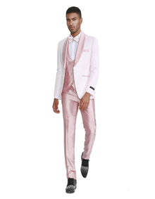 Mens Shawl Lapel Pink Tuxedo