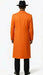 Men’s halloween Costume Orange Long Zoot Suit Set With Black Shirt and Black Pants included